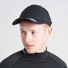 Rooster Structured Black Cap, on model