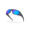 Oakley Heliostat Sunglasses - Prizm Sapphire Polarized Lenses - Blue Steel Frame