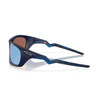 Oakley Lateralis Sunglasses - Prizm Deep Water Polarized Lenses - Matte Transparent Blue Frame