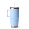 Yeti Rambler 25 Oz Straw Mug Big Sky Blue