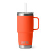Yeti Rambler 25 Oz Straw Mug Papaya