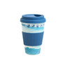 Rooster Bamboo Reusable Cup - 470ml Blue