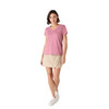 Musto Women Original V-Neck Short Sleeve T-Shirt- Chalk Pink Lifestyle_4