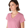 Musto Women Original V-Neck Short Sleeve T-Shirt- Chalk Pink Lifestyle_2