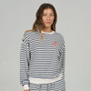 Salty Crew  Women's Schooner Crew-Neck Pullover - Bright Navy - Front 