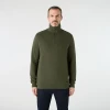 Musto Men's Original 1/4 Zip Neck Sweat Men - Deep Green, model front 