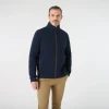 Musto Men's Fenland 200 Polartec Navy Jacket, model front