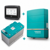 Mastervolt MLI Ultra 12/1250 battery with CombiMaster 12/2000-60 inverter charger and EasyView 5 display.