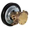 Jabsco 1'' Magnetic Clutch Bronze Pump - Single Pulley - 1B Groove - 24V (2.5A)