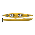 Wavesport Horizon Tandem Kayak, WhiteOut with Rudder, yellow