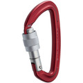 NRS Sliq Screw Lock Carabiner - Red Silver_3