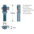 Ocean Signal RescueME MOB2 - Class M AIS Personal Beacon dimensions