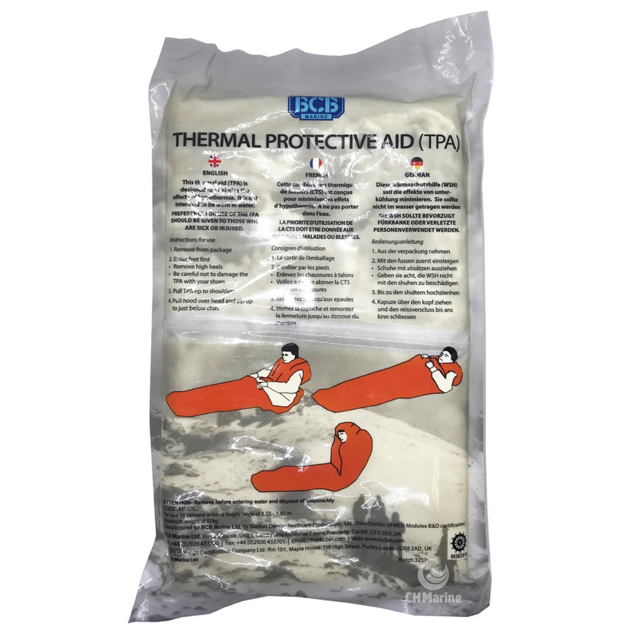 BCB Thermal Protective Aids SOLAS