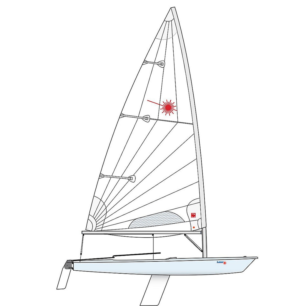 Laser Standard Dinghy Incl Race Rig Ch Marine