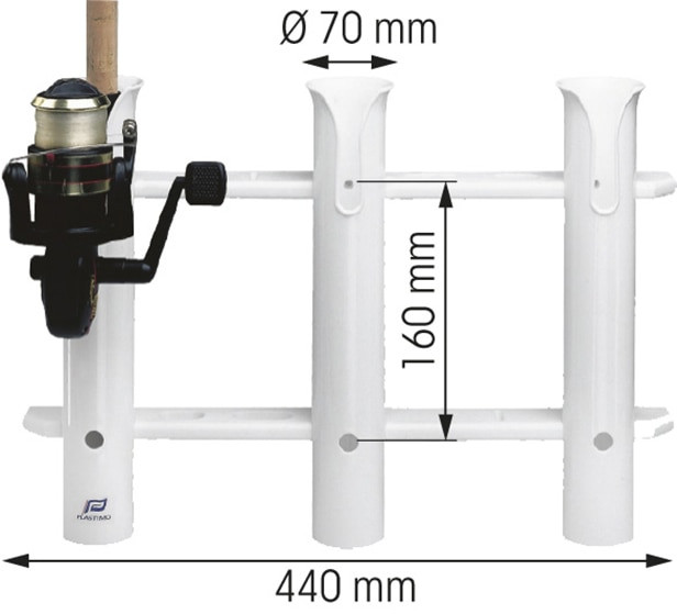 Plastimo PVC Fishing Rod Rack for 3 Rods - CH Marine