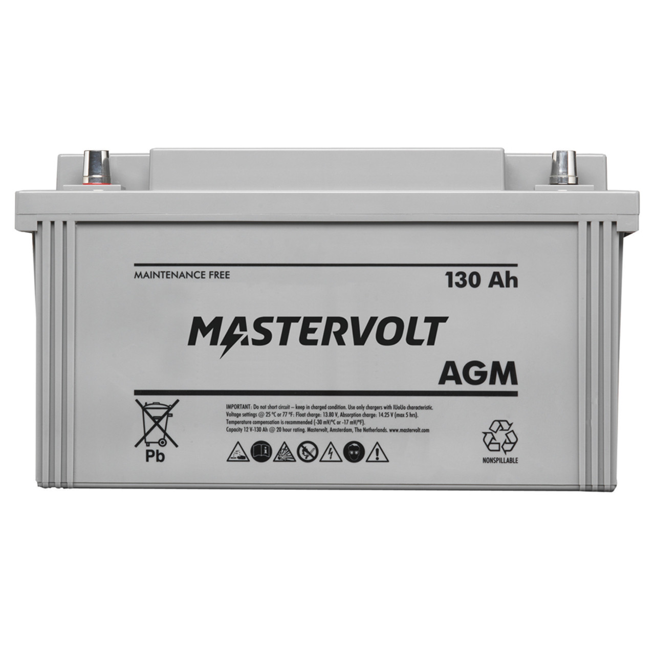 brug Intrekking Spookachtig Mastervolt AGM Battery - 12V/130Ah