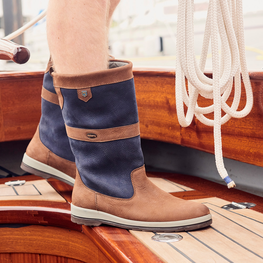 Dubarry Ultima Sailing Boots- New Classic Navy/ Brown Colour