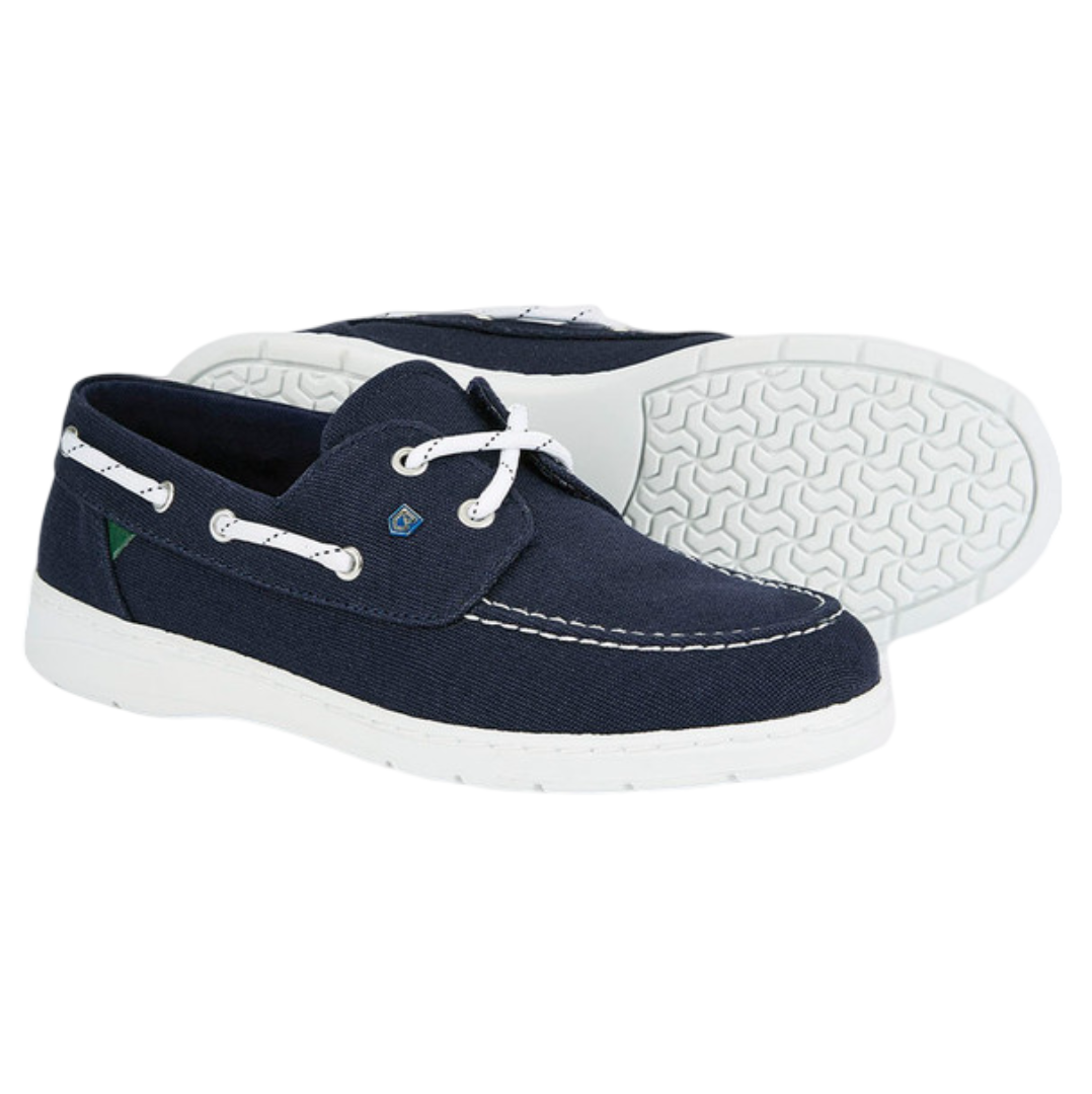 Dubarry Biarritz Navy Women's Canvas Deck Shoes