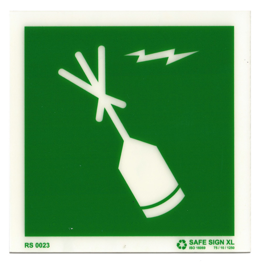 IMO Safety Sign - EPIRB 15cm x15cm