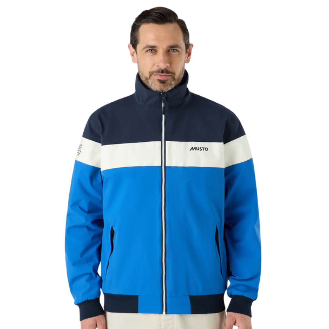 Musto Men's 64 Snug Blouson Jacket Aruba Blue/Navy