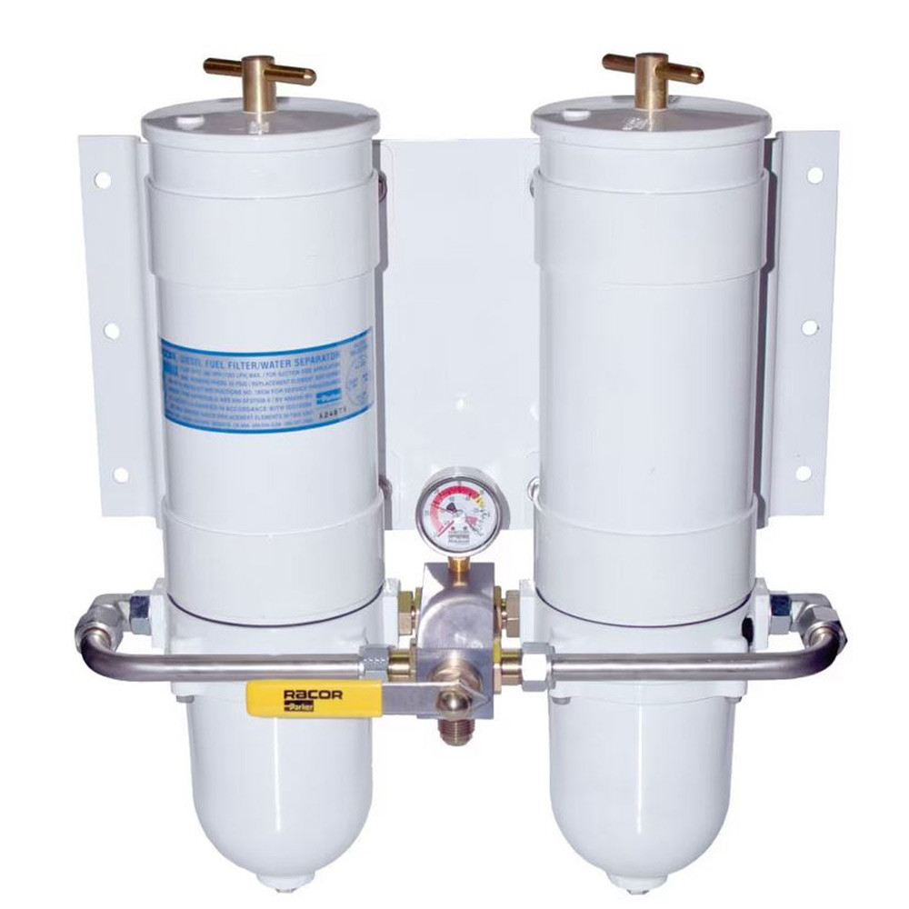 Dual Racor Ma900 Racor Duplex 1000 Turbine Fuel Filter Aluminium Bowl 751000MAXM10