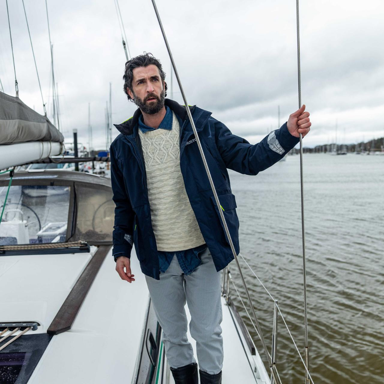 Musto BR1 Primaloft Channel Men's Navy Jacket - Main Image