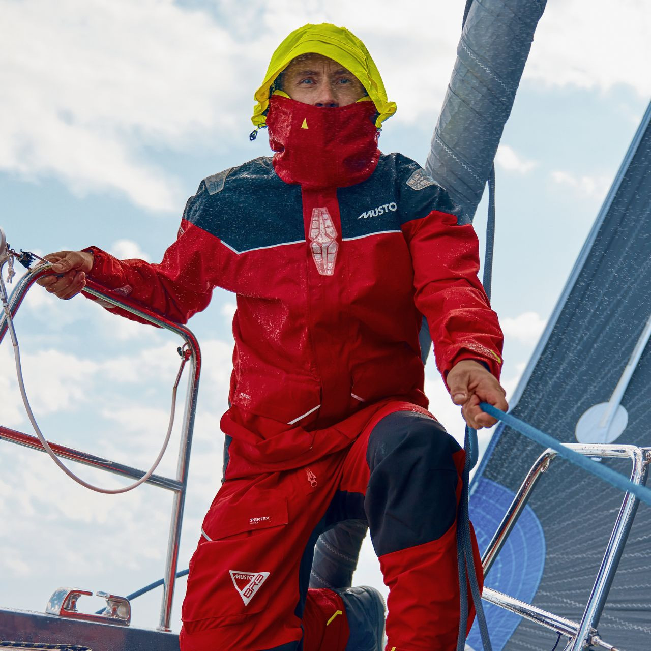 Musto BR3 Pertex Offshore Men's Red Jacket