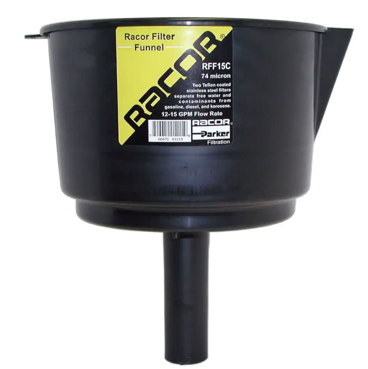 Racor Fuel Filter Funnel Model RFF15C Flow Rate12 gpm/45.4 lpm