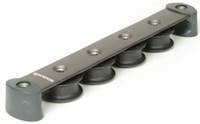 Spinlock Soporte De Polea Organizadora De Cubierta De 3 Poleas 50 Mm Negro Wavei