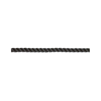  Trem 3 Strand Polyester Rope - Black