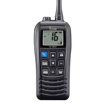 ICOM M37 Handheld Marine VHF Radio, close up