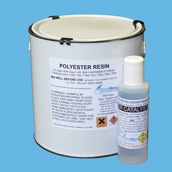 Glassfibre Polyester Clear Resin 2.5Kg Glassfibre Polyester Clear Resin 2.5Kg