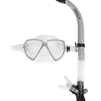 Typhoon Kids/Ladies Diving Mask and Snorkel Silver