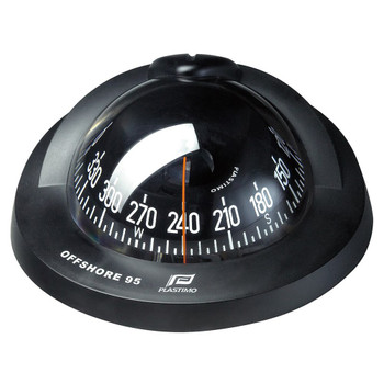 Plastimo Flushmount Black Conical Card Offshore 95 Compass - Black