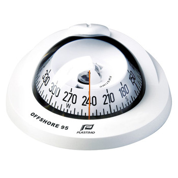 Plastimo Flushmount White Conical Card Offshore 95 Compass - White