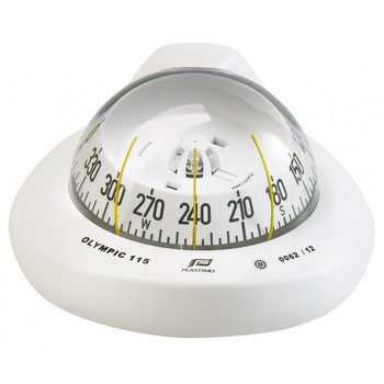 Plastimo Olympic 115 Compass - White - Horizontal - White Conical Card