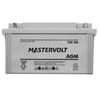 Mastervolt AGM Battery - 12V/130Ah - Straight View