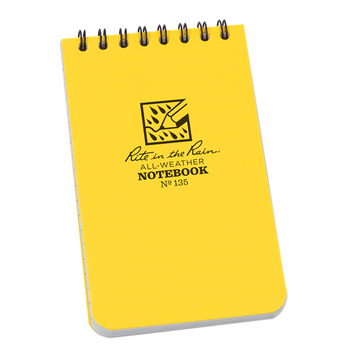 Rite In The Rain 135 Pocket Notebook - Yellow - front