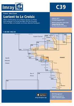 Imray C39 Lorient to Le Croisic Chart
