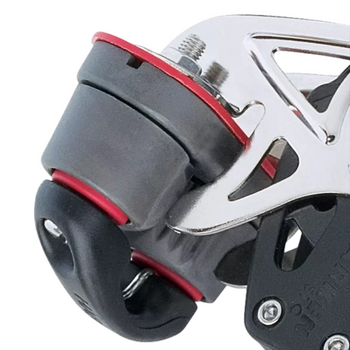 Harken Carbo Fiddle Block with Swivel/Becket/Cam Cleat 2658 - 40mm