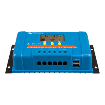 Victron Energy BlueSolar PWM-DUO USB Charge Controller Front- 12V/24V (20A) Victron Energy BlueSolar PWM-DUO USB Charge Controller Front- 12V/24V (20A)