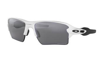 Oakley Flak 2.0 XL Sunglasses - Polished White / Prizm Black Polarized