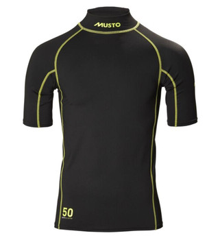 Musto Sunblock Short Sleeve Rash Guard - black