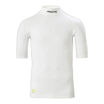 Musto Sunblock Short Sleeve Rash Guard - white