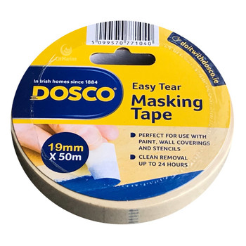 Dosco Painters Masking Tape 19mm x 50mtr