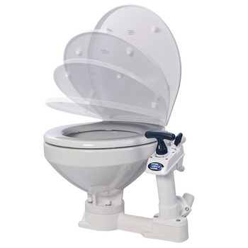 Jabsco Twist 'n Lock Manual Toilet - Regular Bowl - Soft Close Seat