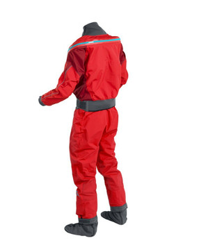 Palm Atom Dry Suit - Flame/Chilli - back