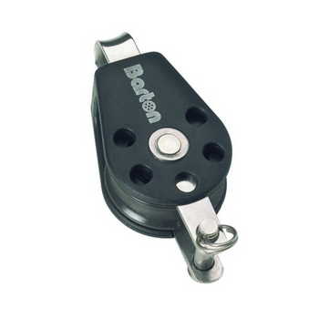 Barton Ball Bearing Size 2 Single Fixed Eye & Becket Block
