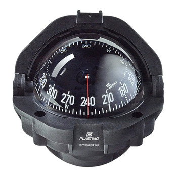 Plastimo Offshore 105 Compass - Black - Conical Card Black  65001