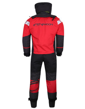 Typhoon PS440 Extreme Surface Dry Suit, Red/Black - Back